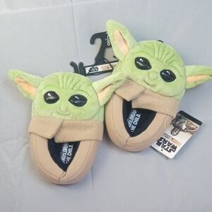 🛝 Star Wars Baby Yoda (Grogu) Kids Plush Slippers